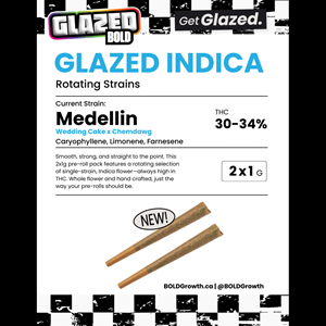 Bold Growth - Glazed Indica (Rotating) 2x1g